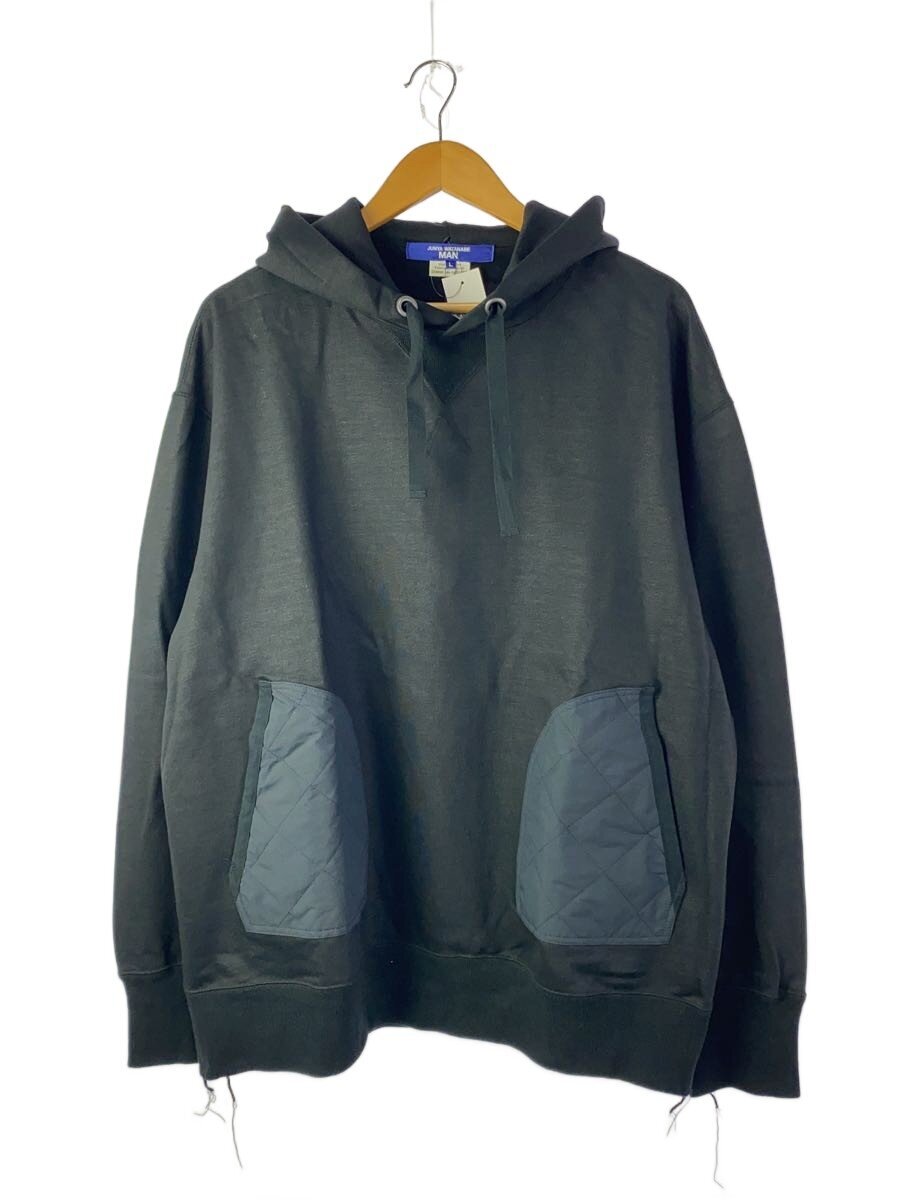 【中古】JUNYA WATANABE COMME des GARCONS MAN◆ジュンヤワタナベコムデギャルソンマン/23AW/下唇立ちふさがる ダイアログボックスパーカー/L/綿織物/黒いこと【メンズウェア】