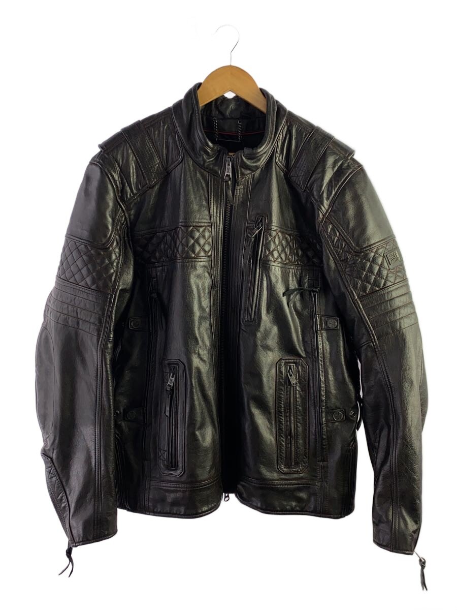 【中古】HARLEY DAVIDSON◆シングルライダースジャケット/XL/レザー/BLK【メンズウェア】｜2ｎｄ STREET 店