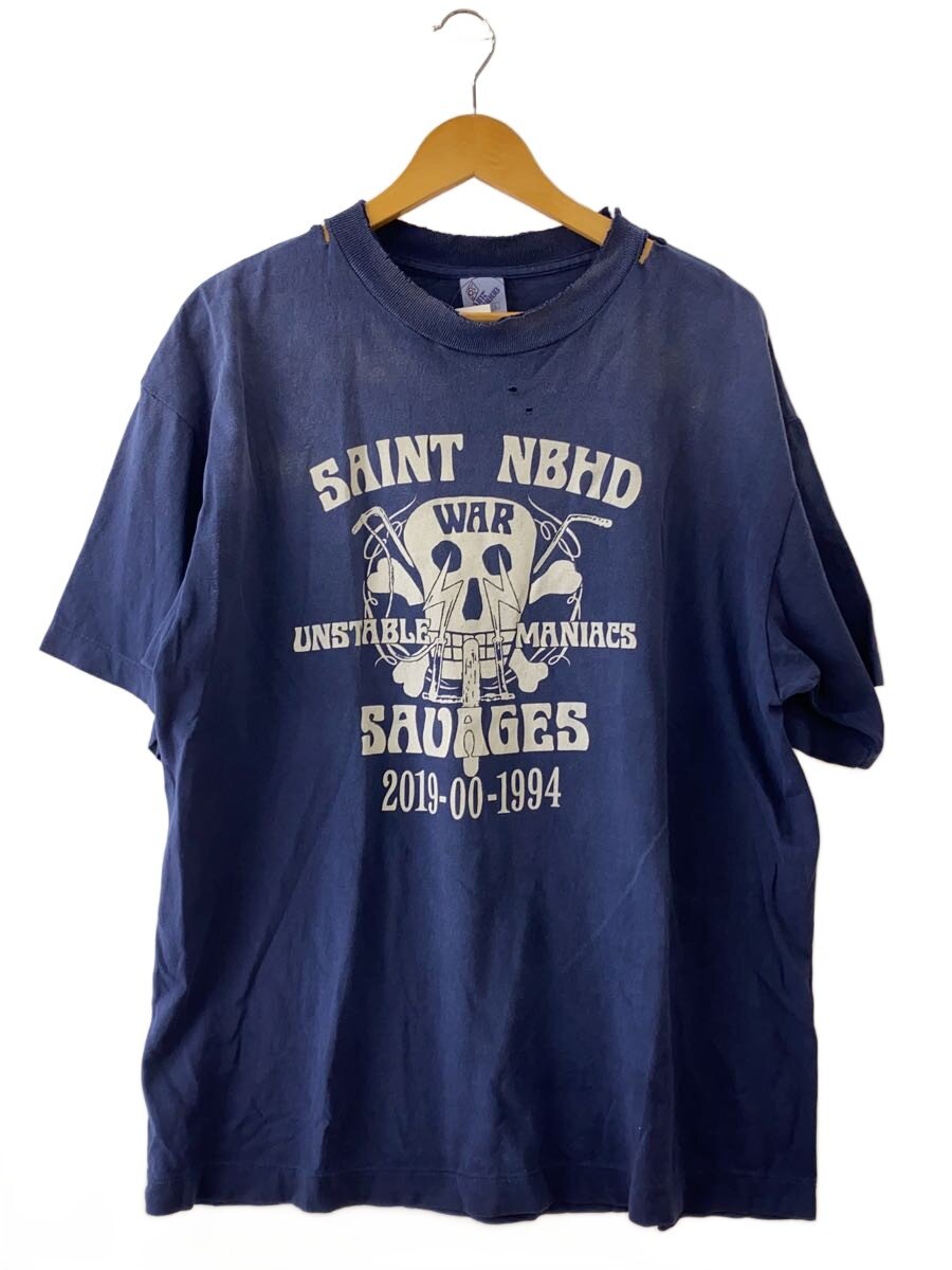 【中古】SAINT MICHAEL◆25SS/プルオーバー/L/綿織物/NVY/SM-HR8-0000-C71【メンズウェア】