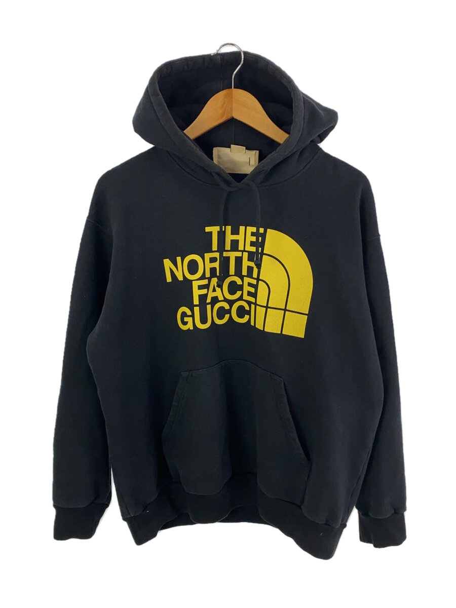 【中古】GUCCI◆パーカー/ティーシャツ/M/綿織物/BLK/首元ヨゴレ/シミ//【メンズウェア】