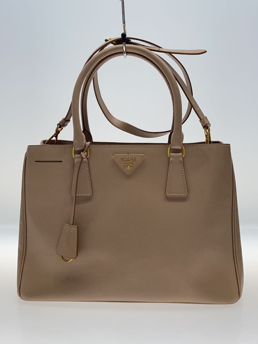 【中古】PRADA◆底スレ・汚れ・金具キズ有/ハンドバッグ/レザー/PNK//【バッグ】|2nd STREET 店