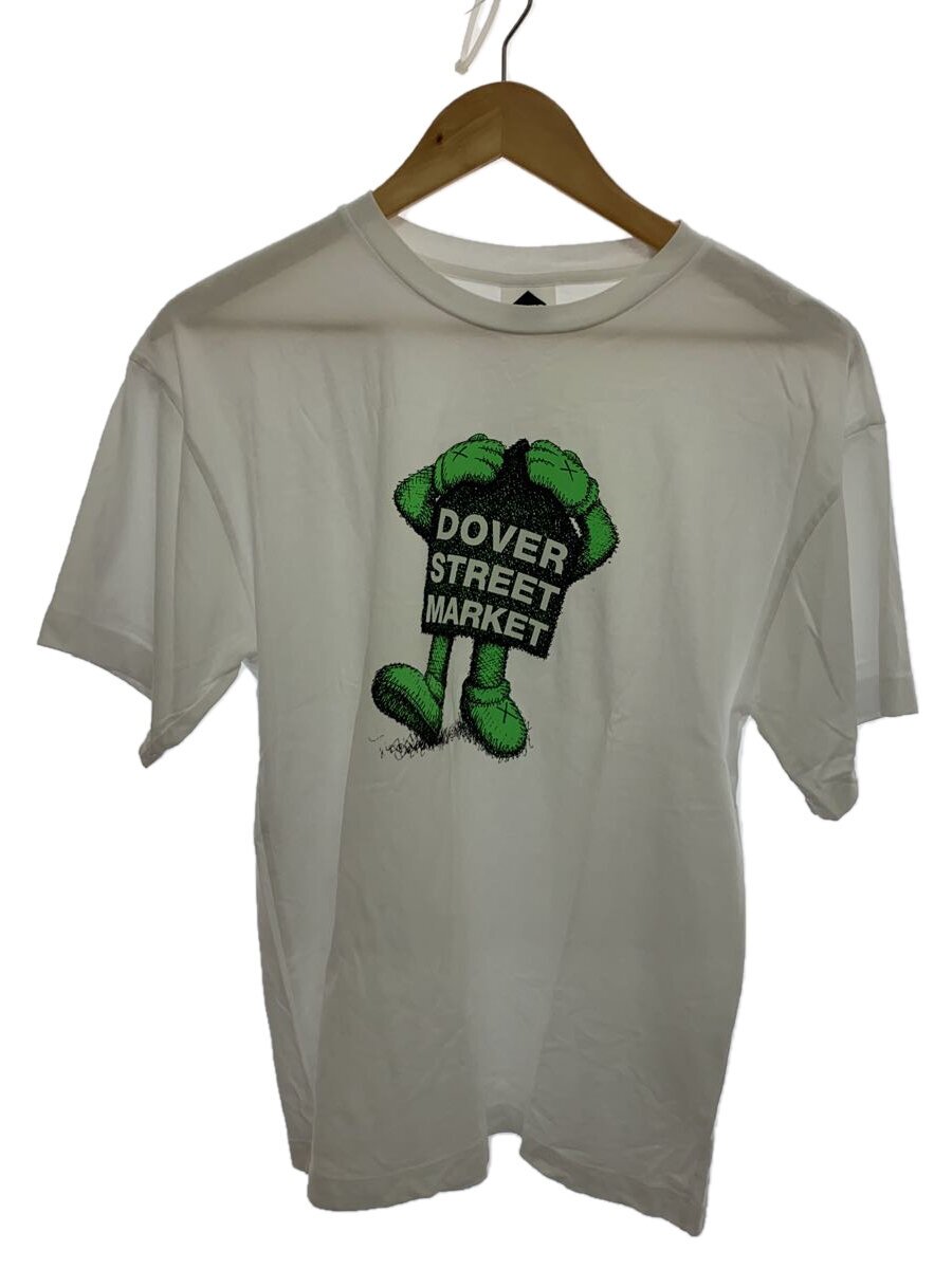 【中古】DOVER STREET MARKET◆プルオーバー/S/綿織物/白いこと/白/刷り上げる/グラフィック【メンズウェア】