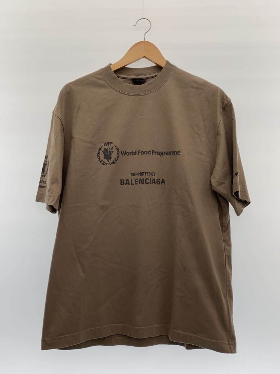 【中古】BALENCIAGA◆WFP World Food ProgrammeTプルオーバー/XS/KHK/612965 TMVL2【メンズウェア】