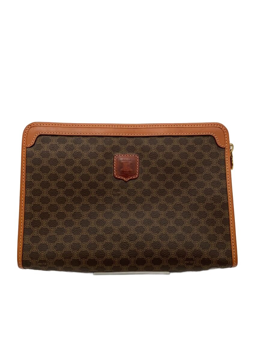 【中古】CELINE◆二つ目御徒面子/PVC/BRW/総柄【御徒面子】