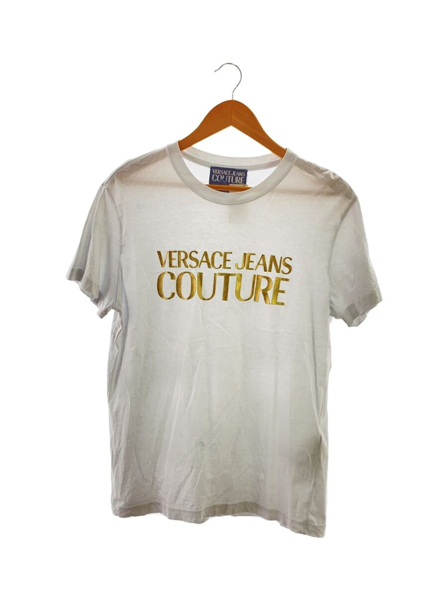 【中古】VERSACE JEANS COUTURE◆プルオーバー/L/綿織物/WHT/71GAHT04【メンズウェア】