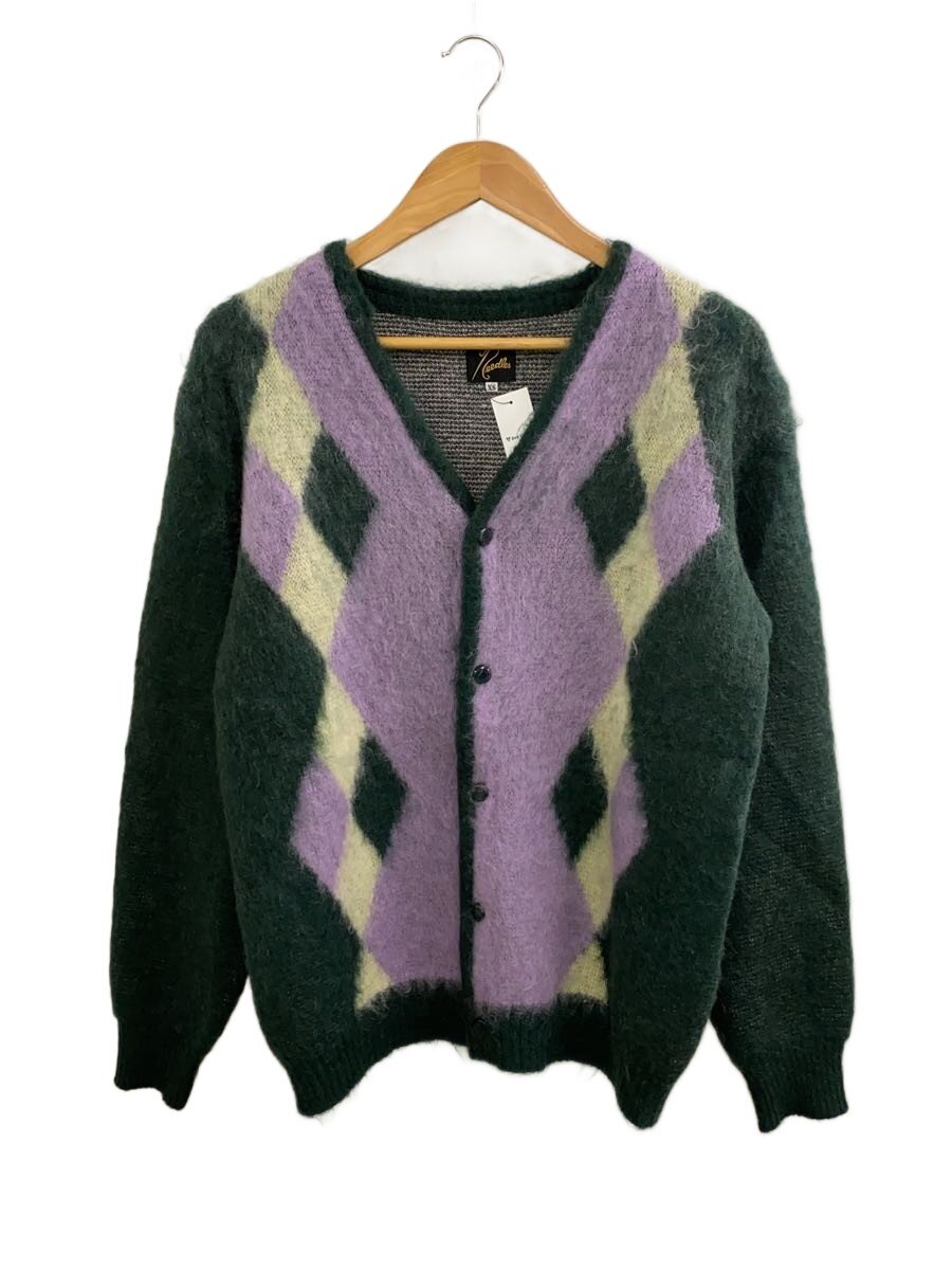 【中古】Needles◆Mohair Cardigan - Diamond/XS/--/マルチ色つや/総柄/LQ272【メンズウェア】
