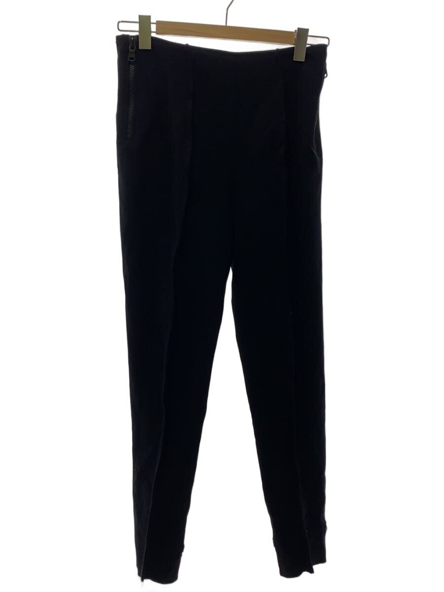 【中古】H&M◆センターシームパンツ/ボトム/サイドジップ/ダメージ加工/36/ウール/ブラック【レディースウェア】｜2ｎｄ STREET 店