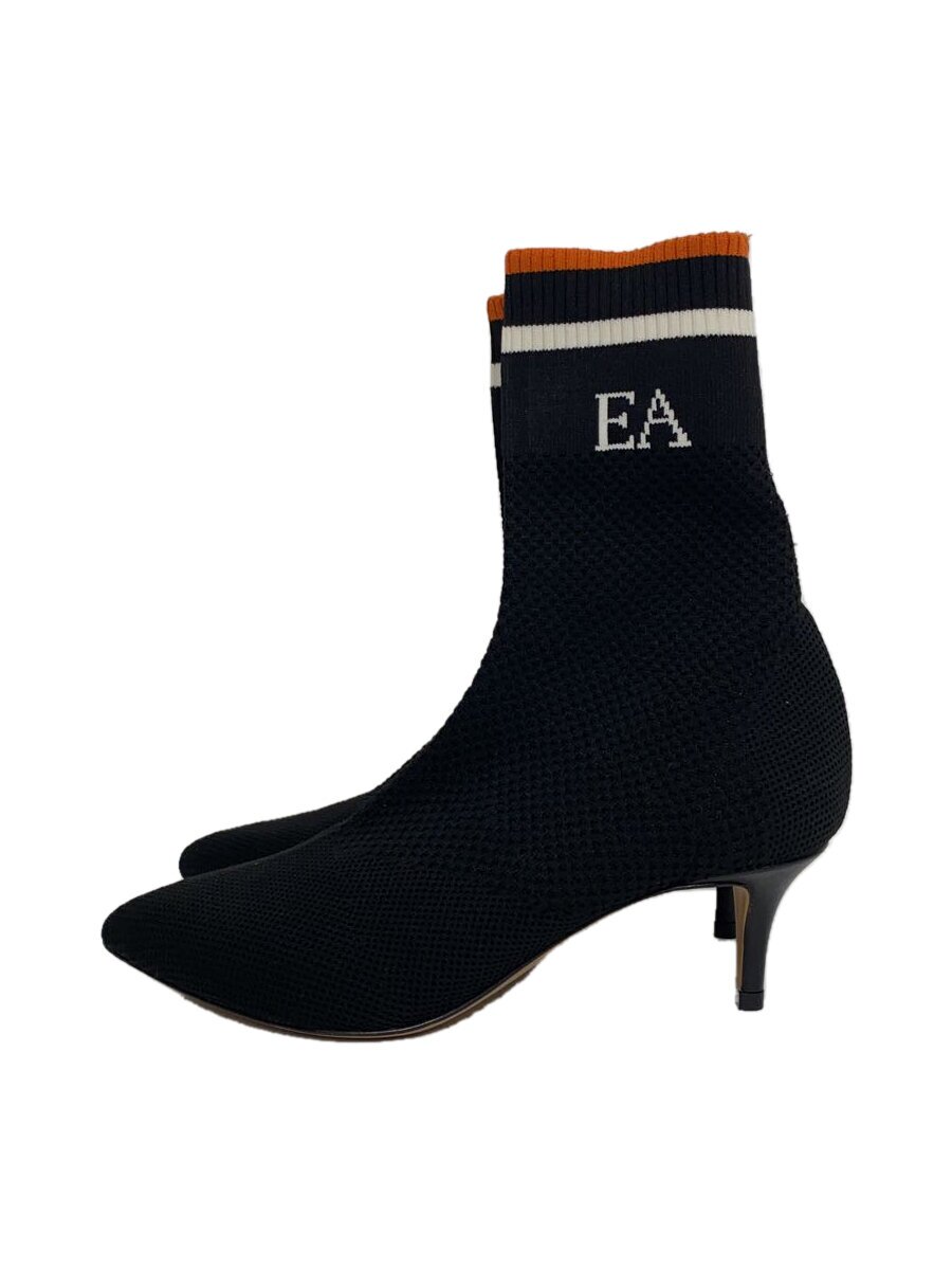 【中古】EMPORIO ARMANI◆パンプス/37/BLK/靴下ブーツ【シューズ】