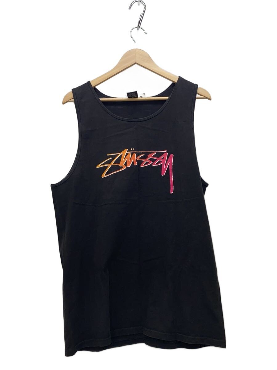 【中古】STUSSY◆トップス/XXL/綿織物/BLK【メンズウェア】