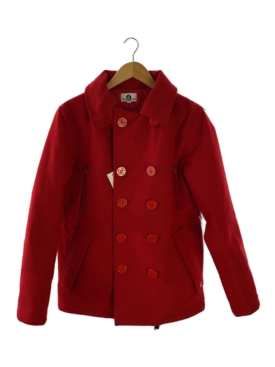 【中古】GOOD ENOUGH◆14AW/ピーコート/M/ウール/RED/GE-141010【メンズウェア】｜2ｎｄ STREET 店