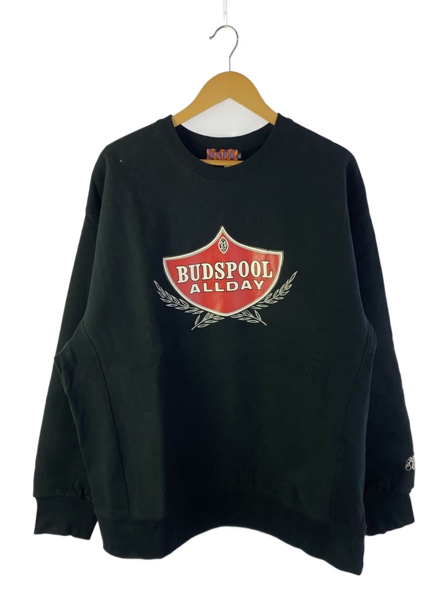【中古】BUDSPOOL◆スウェット/XL/コットン/BLK【メンズウェア】|2nd STREET 店
