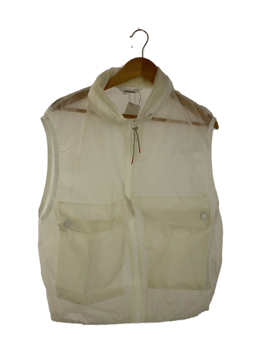 【中古】DIGAWEL◆24SS/Nylon vest/より良い/2/WHT/DWXA009//【メンズウェア】