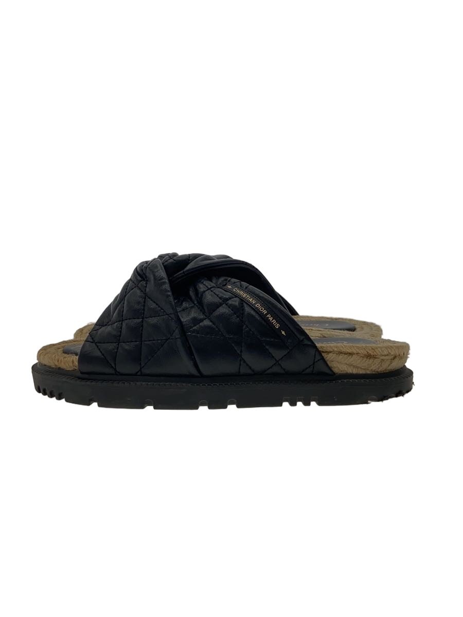 【中古】Christian Dior◆サンダル/37/BLK【シューズ】