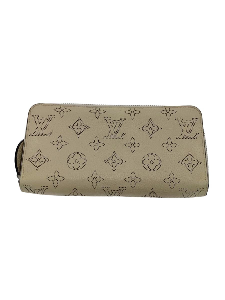 【中古】LOUIS VUITTON◆ジッピー・ウォレット_マヒナ/なめし革/WHT/メンズ【服飾雑貨他】
