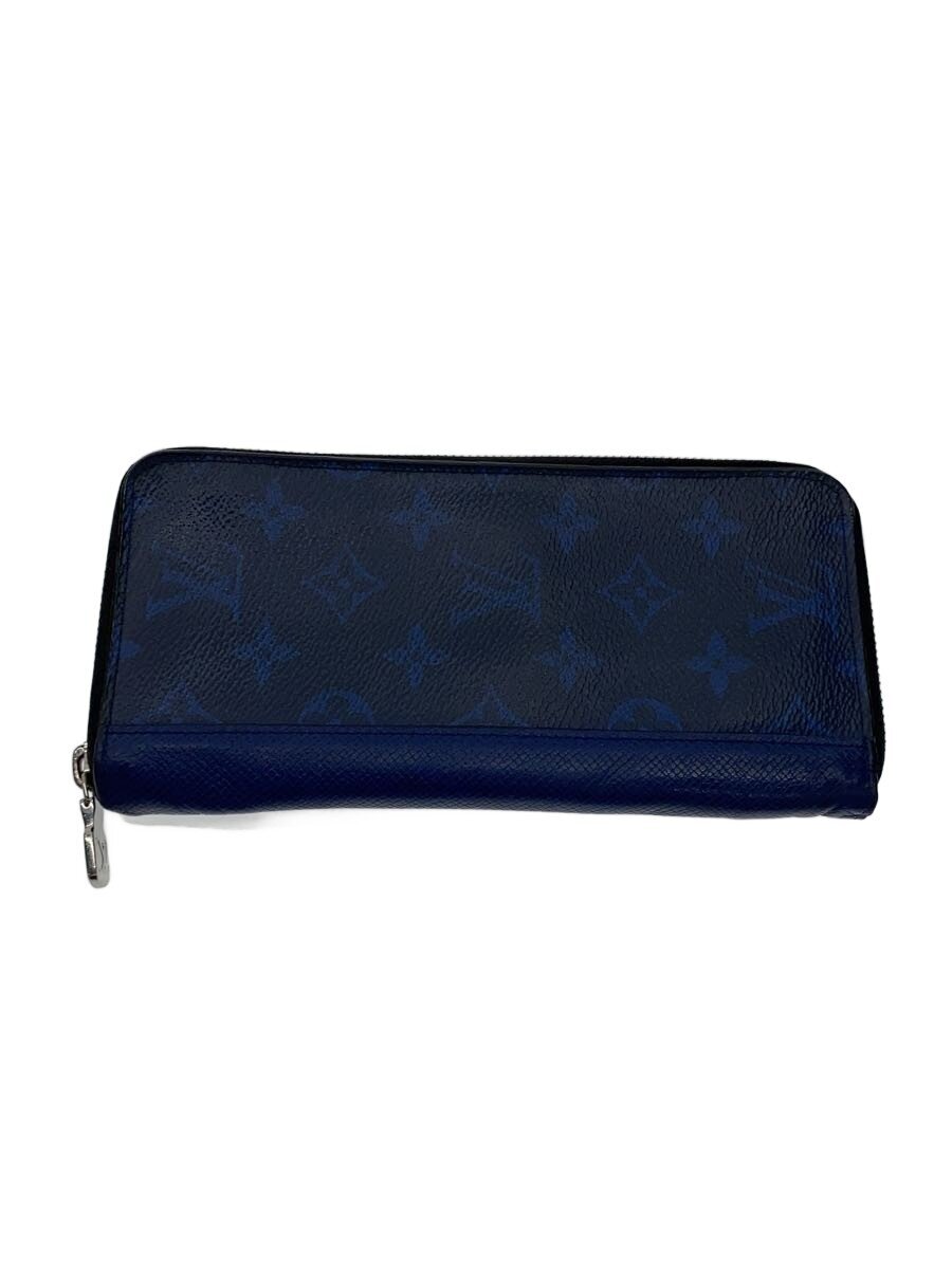 【中古】LOUIS VUITTON◆ジッピー・ウォレット・ヴェルティカル_タイガラマ/レザー/NVY/総柄/メンズ//【服飾雑貨他】