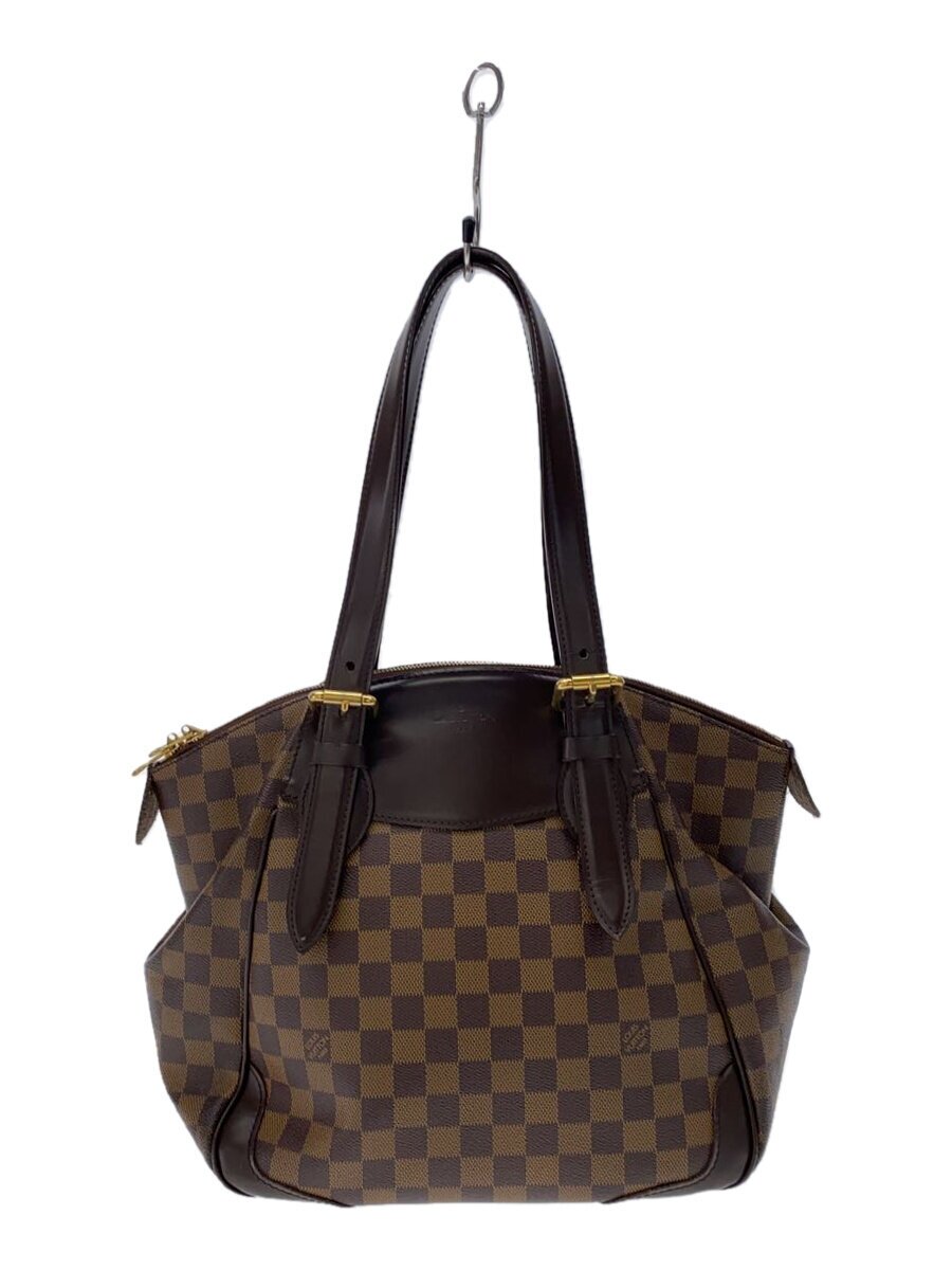 【中古】LOUIS VUITTON◆ヴェローナGM_ダミエ・エベヌ/ビニール/茶【バッグ】｜2ｎｄ STREET 店