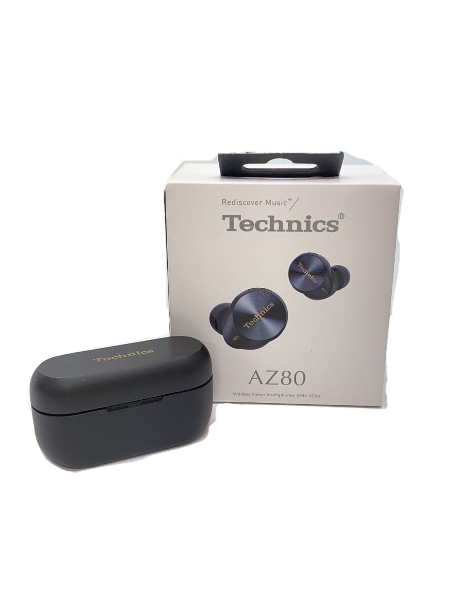 【中古】Panasonic◆イヤホン Technics EAH-AZ80-K 黒【家電・ビジュアル・オーディオ】