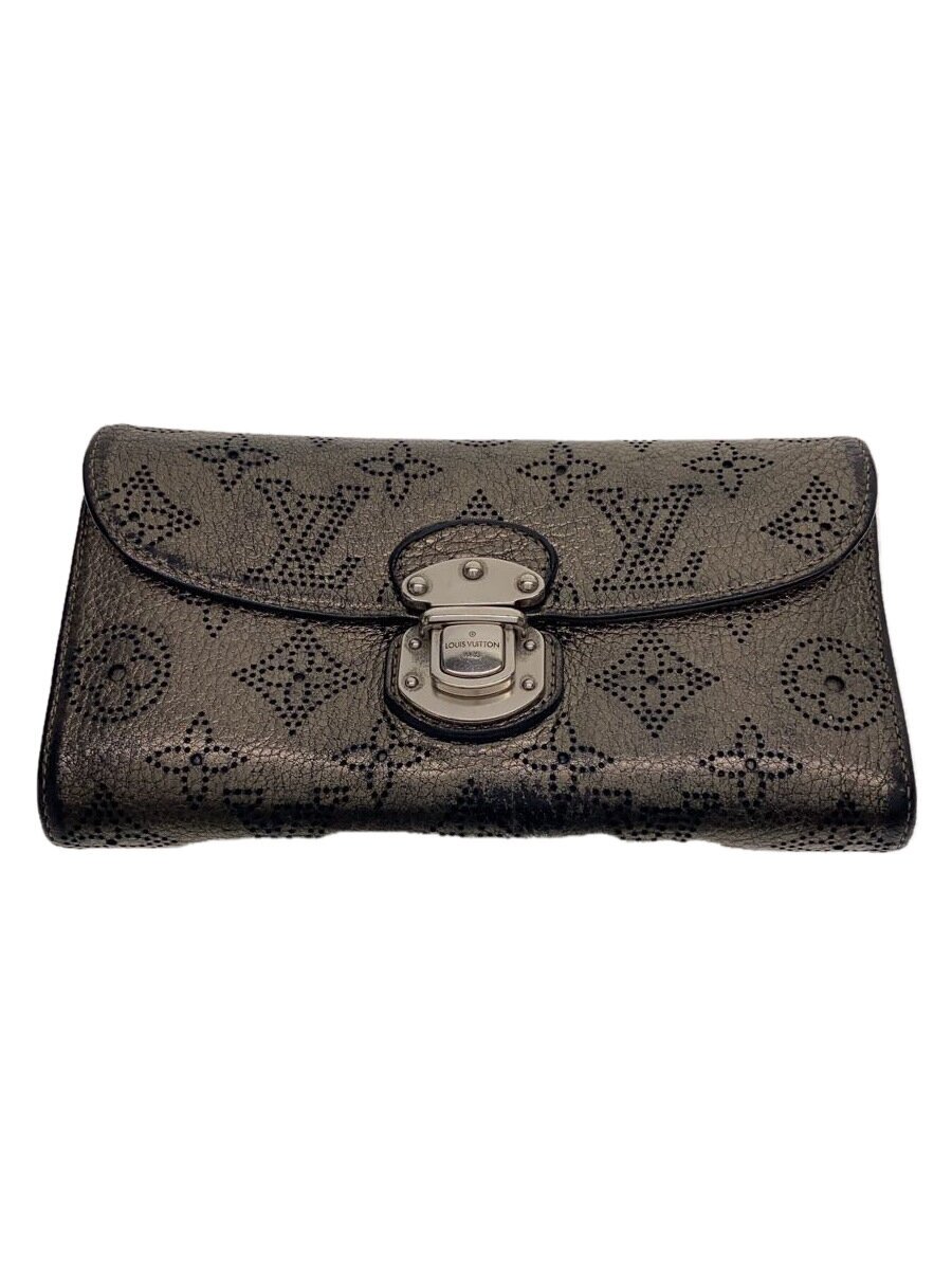 【中古】LOUIS VUITTON◆長紙入れ/人絹/GRY/総柄/レディース/M95716【服飾雑貨他】