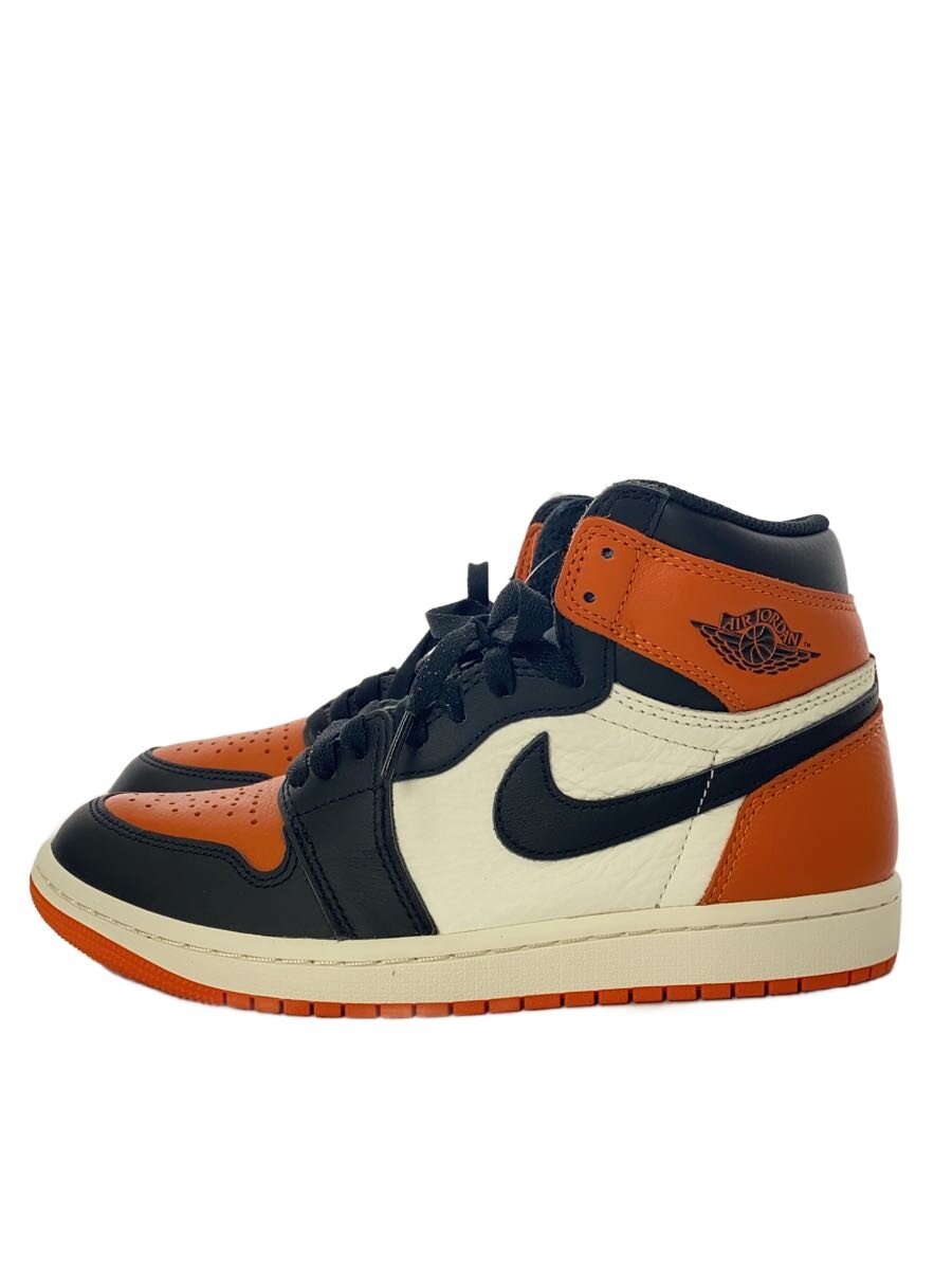 【中古】NIKE◆ハイカットスニーカー_DZ5485-008/25.5珊/ORN【シューズ】