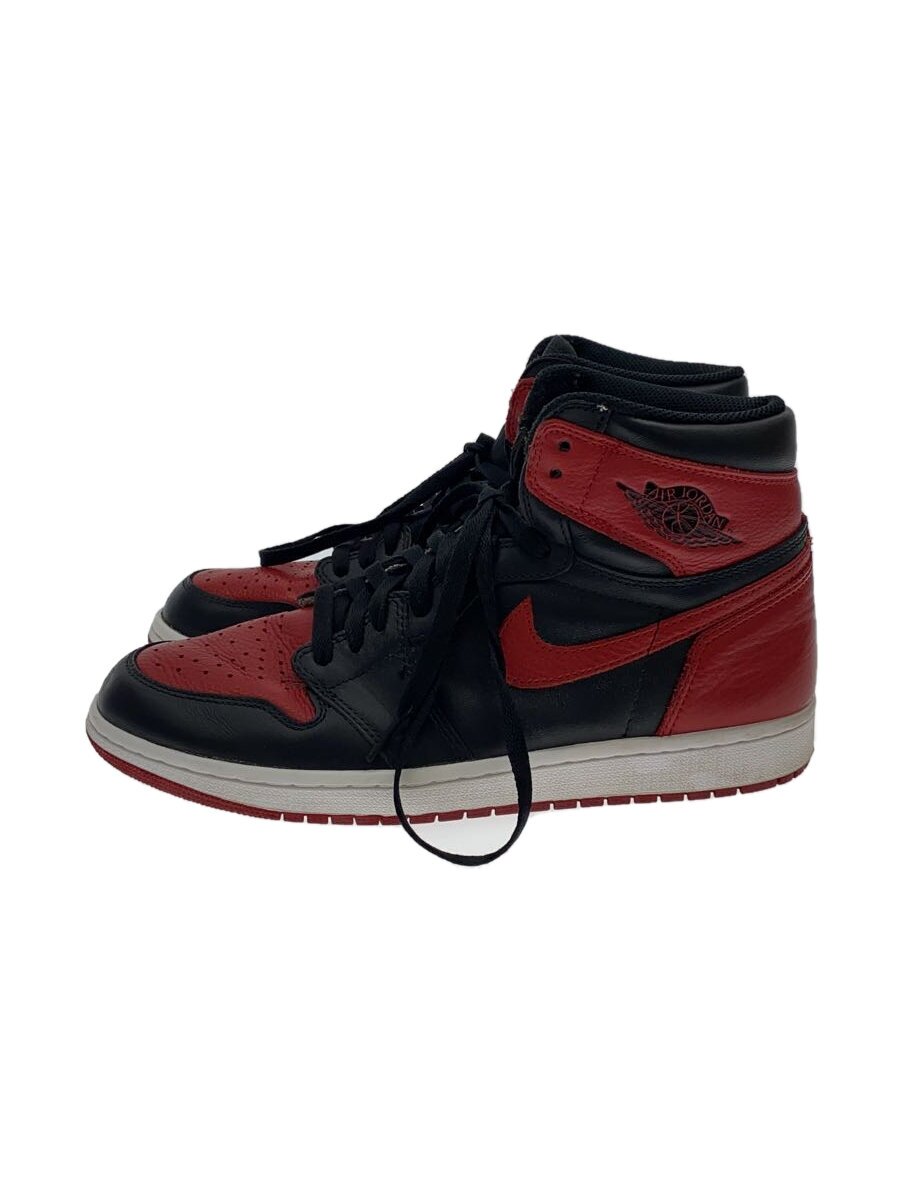 【中古】NIKE◆AIR JORDAN 1 RETRO HIGH OG/エアジョーダン1レトロハイ/黒いこと/29糎/BLK【シューズ】