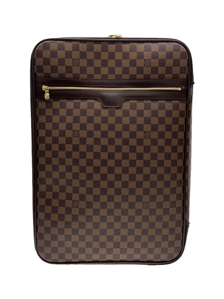 【中古】LOUIS VUITTON◆ペ屁っ放り55_ダミエ・エベヌ_BRW/PVC/BRW/総柄//【御徒面子】