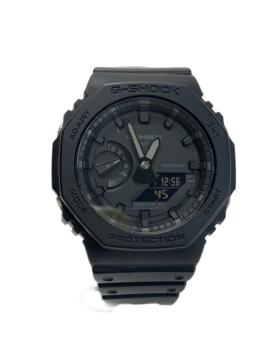【中古】CASIO◆石英ウオッチ・G-SHOCK/デジアナ/BLK/BLK【服飾雑貨他】