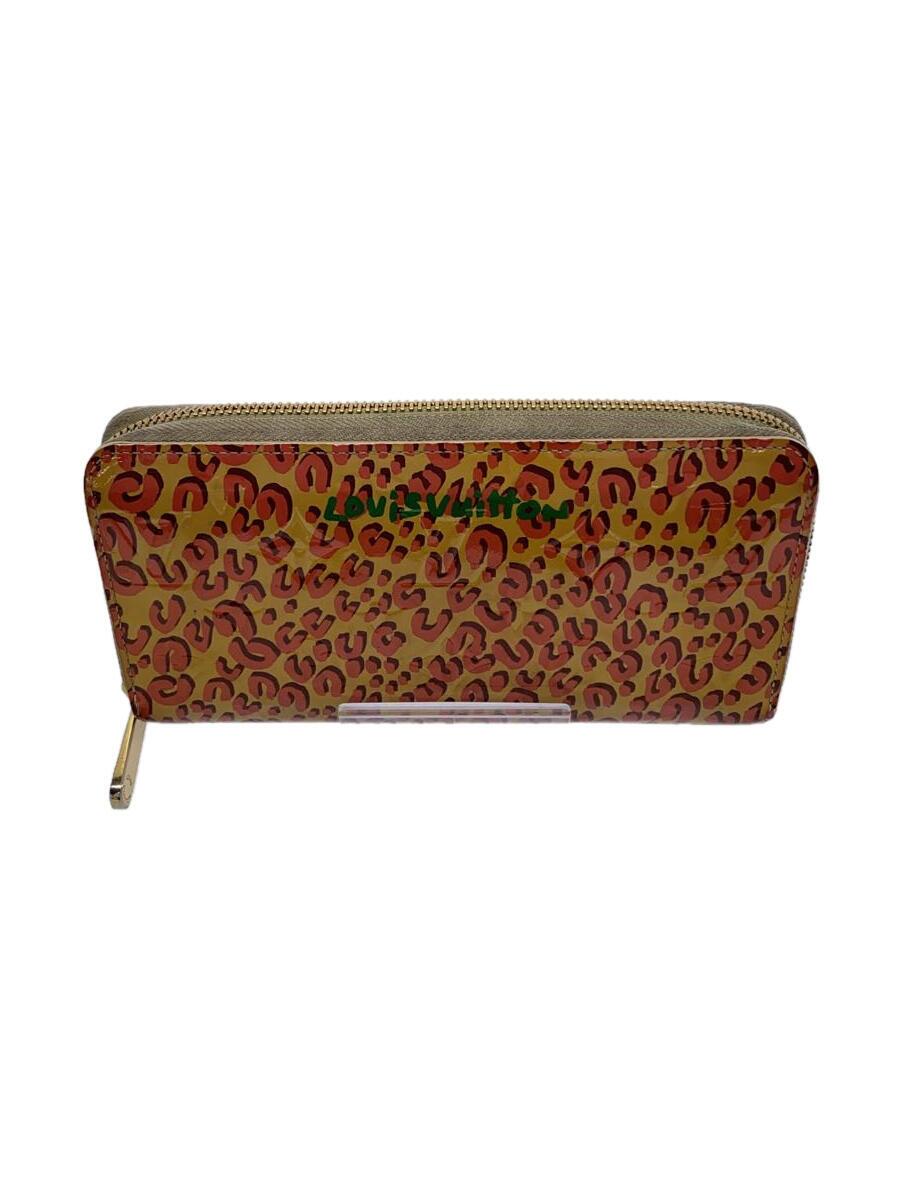 【中古】LOUIS VUITTON◆ジッピー・ウォレット_モノグラム・ヴェルニ_PNK/エナメル/PNK/レディース【服飾雑貨他】