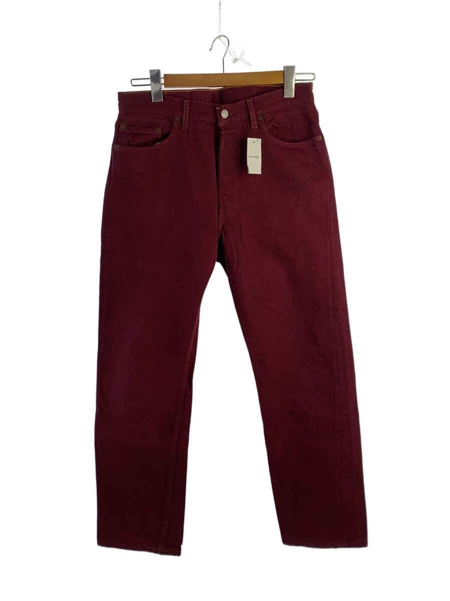 【中古】Levi’s◆下つ方/34/ジーンズ/ボルドーワイン/501-0660/90s/後染め/USA製/名取り草裏520【メンズウェア】