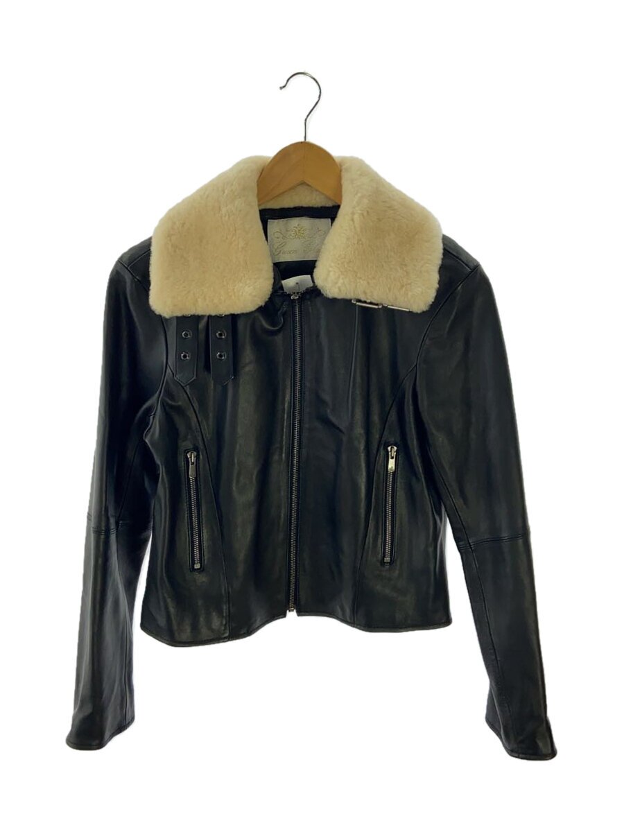 【中古】GRACE Class◆レザージャケット・ブルゾン/36/羊革/BLK/2730【レディースウェア】｜2ｎｄ STREET 店 11,070円