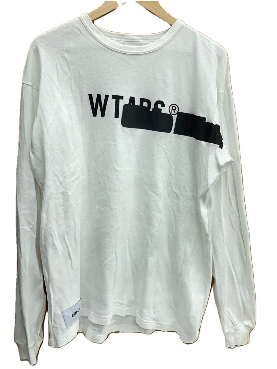 【中古】WTAPS◆19AW/SIDE EFFECT. DESIGN LS/長袖プルオーバー/1/綿織物/白いこと/192ATDT-C//【メンズウェア】