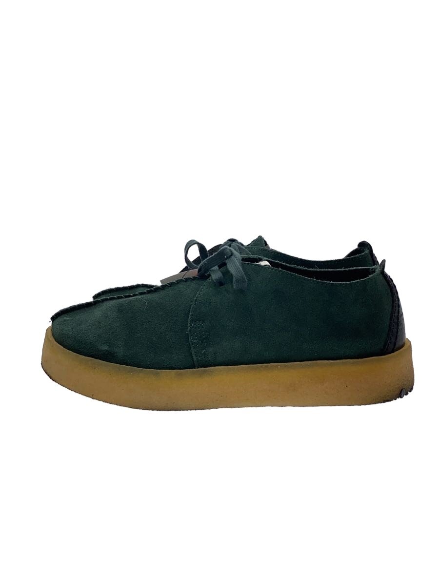 【中古】Clarks◆トレックカップ/シューズ/UK8.5/GRN/スウェード/26168522【シューズ】