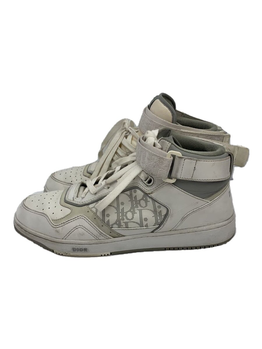 【中古】Christian Dior◆ハイカットスニーカー/43/GRY/B27【シューズ】