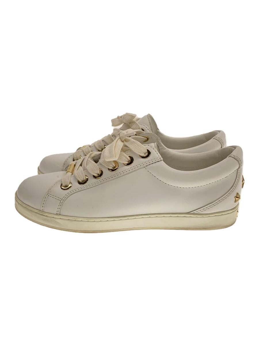 【中古】JIMMY CHOO◆ローカットスニーカー/36/WHT【シューズ】