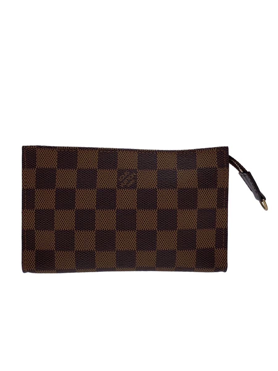 【中古】LOUIS VUITTON◆ダミエ/マレ属する品のみ/合切袋/PVC/赤銅色/総柄/N42240【御徒面子】