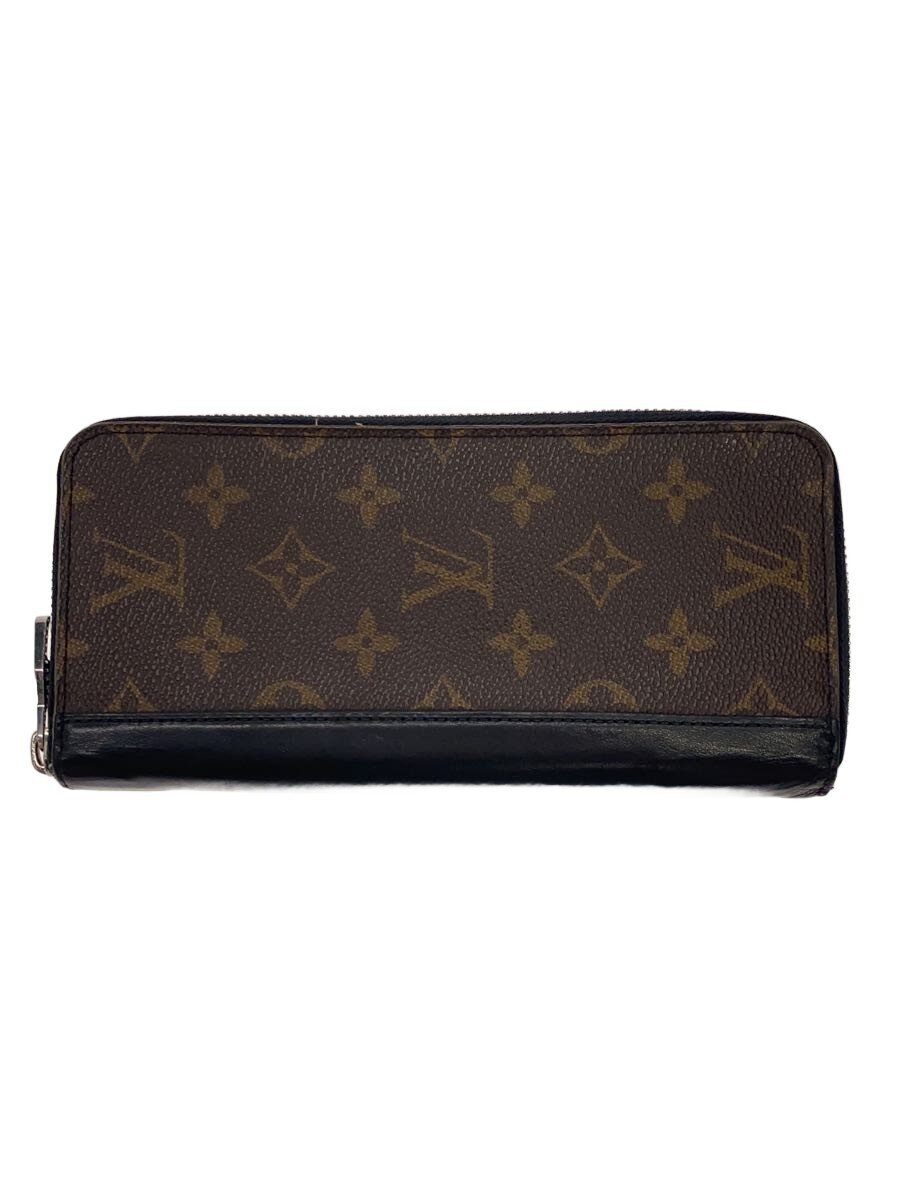 【中古】LOUIS VUITTON◆ジッピー・ウォレット・ヴェルティカル_モノグラム・マカサー/PVC/BRW/総柄/メンズ【服飾雑貨他】｜2ｎｄ STREET 店