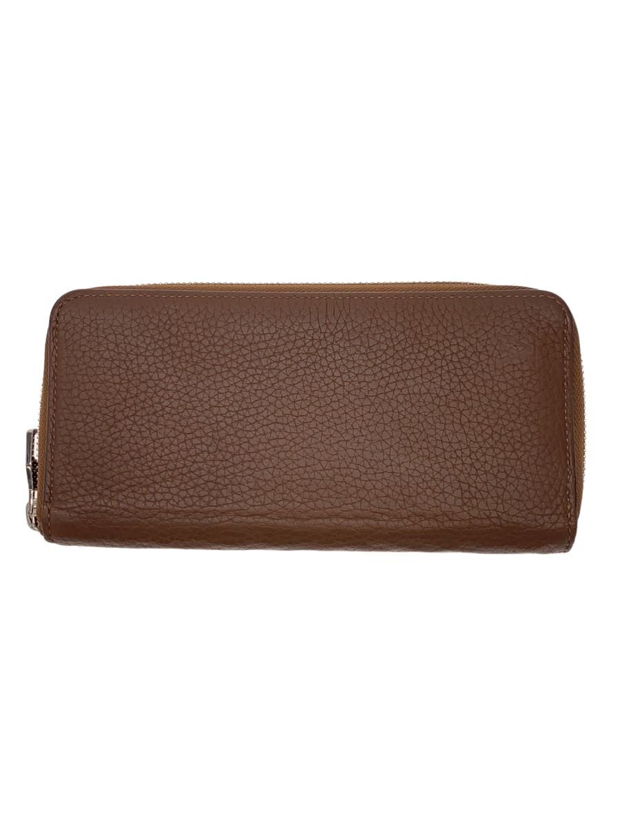 【中古】LOUIS VUITTON◆ジッピー・ウォレット・ヴェルティカル_キュイール・トリヨン/牛革/BRW/無地/レディース【服飾雑貨他】