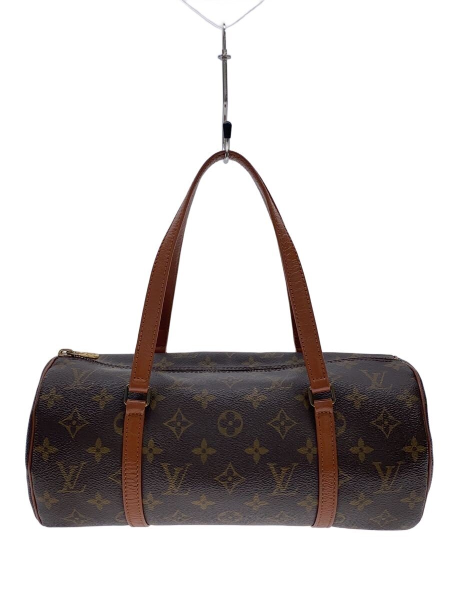 【中古】LOUIS VUITTON◆1)パピヨン30_モノグラム・帆布/PVC/BRW【御徒面子】