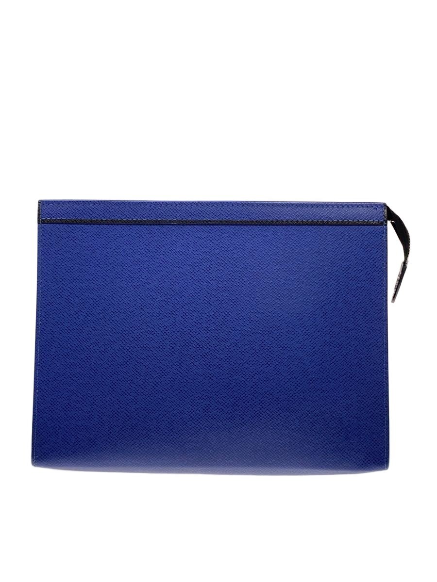 【中古】LOUIS VUITTON◆ポシェット・ヴォワヤージュMM_タイ王国ガ/牛皮/BLU【御徒面子】