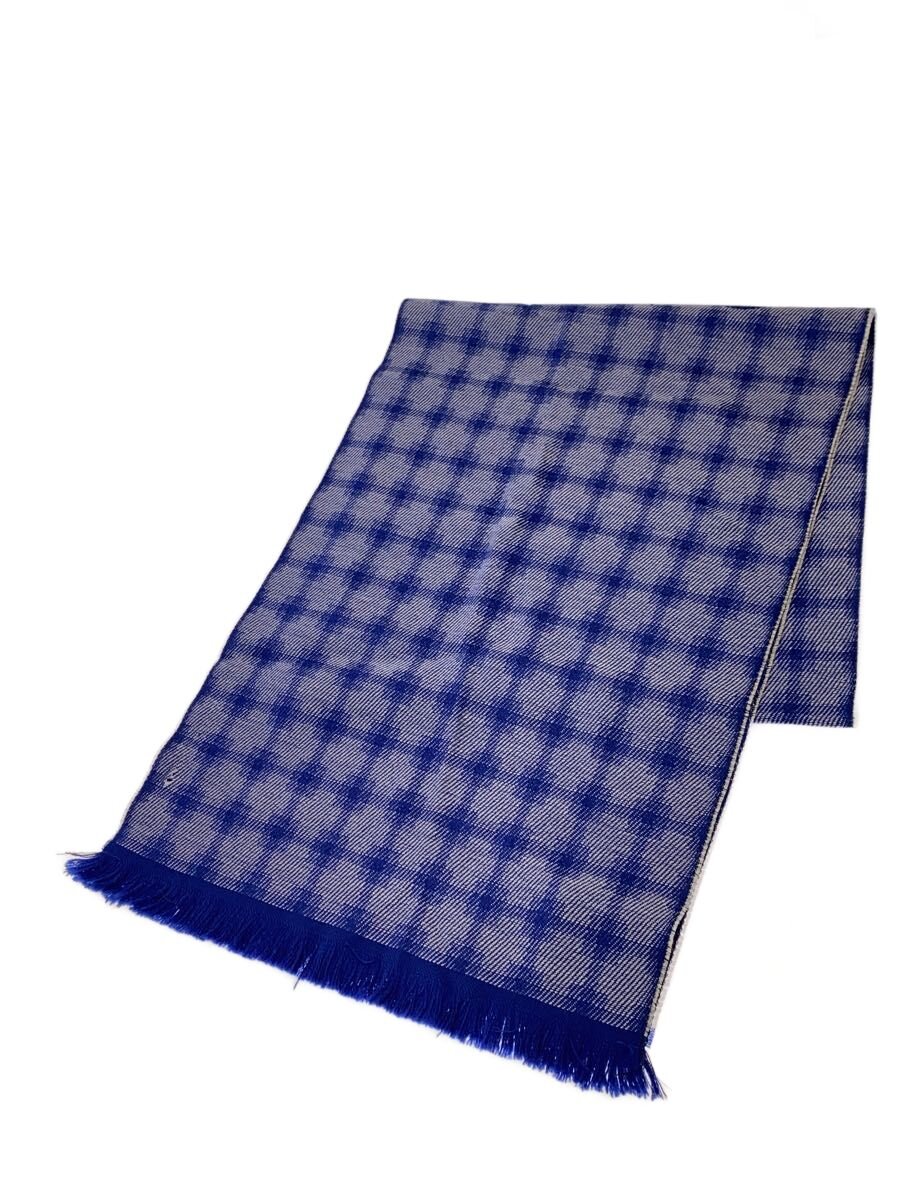 【中古】ARMANI COLLEZIONI◆袈裟/羊毛/BLU/メンズ/655012【服飾雑貨他】