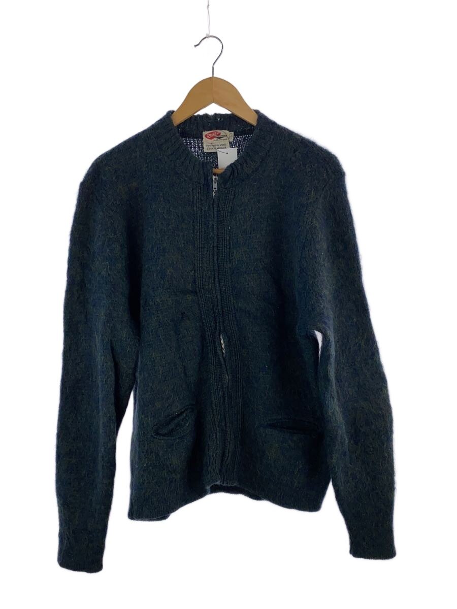 【中古】50s/RUGBY/ジレー(朦々たる)/L/モヘヤ/GRN/エルボーパッチ【メンズウェア】