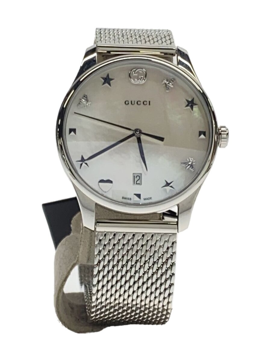 【中古】GUCCI◆ウオッチ/アナログ/ステンレス鋼/SLV/SLV/YA1264040【服飾雑貨他】