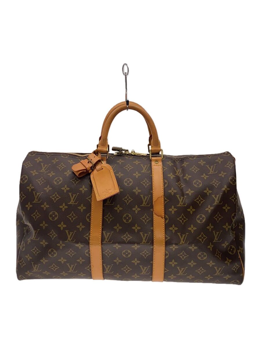 【中古】LOUIS VUITTON◆キーポル・バンドリエール45_モノグラム・帆布_BRW/PVC/BRW/総柄【御徒面子】