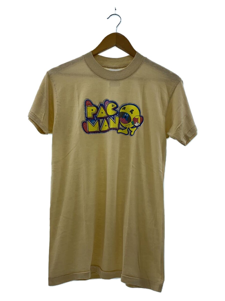 【中古】80s/PACMAN/USA製/devknit/プルオーバー/L/ポリエステル/皮膚軟化剤/刷り上げる/ヴィンテージ【メンズウェア】