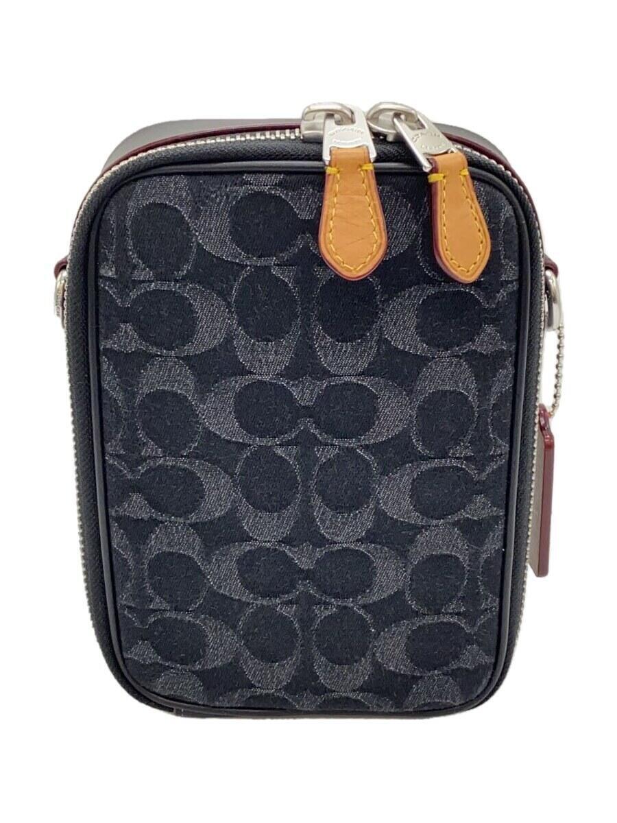 【中古】COACH◆酉の方角御徒面子/--/BLK/総柄/CO946【御徒面子】