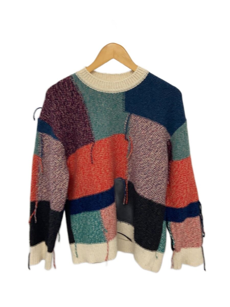 【中古】STELLAMcCARTNEY◆ステラマッカートニー パッチワークティーシャツ/36/羊毛/マルチ色合い/UP56 2017 00189【レディース御召しもの】