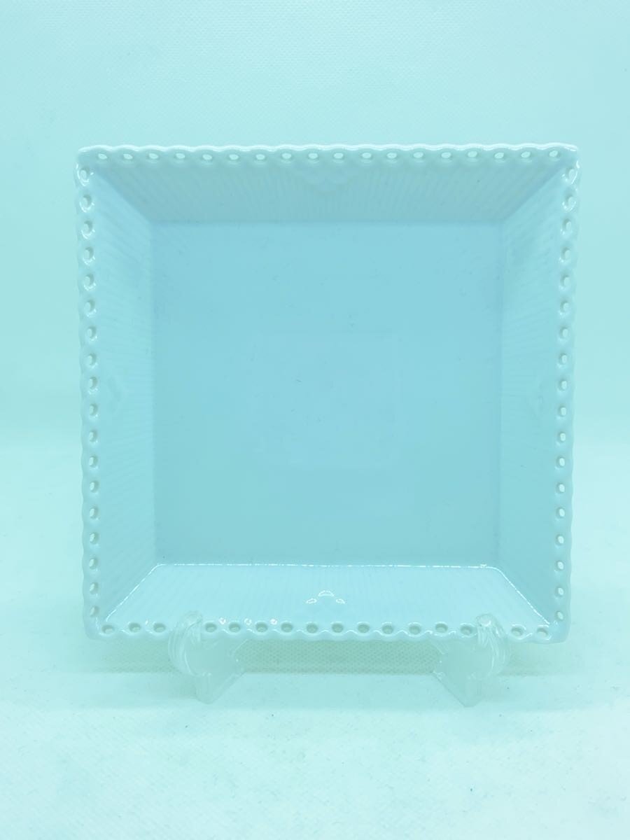 【中古】ROYAL COPENHAGEN◆ホワイトフルーテッドフルレーススクエアディッシュ/プレート/WHT//【キッチン用品】|2nd STREET 店