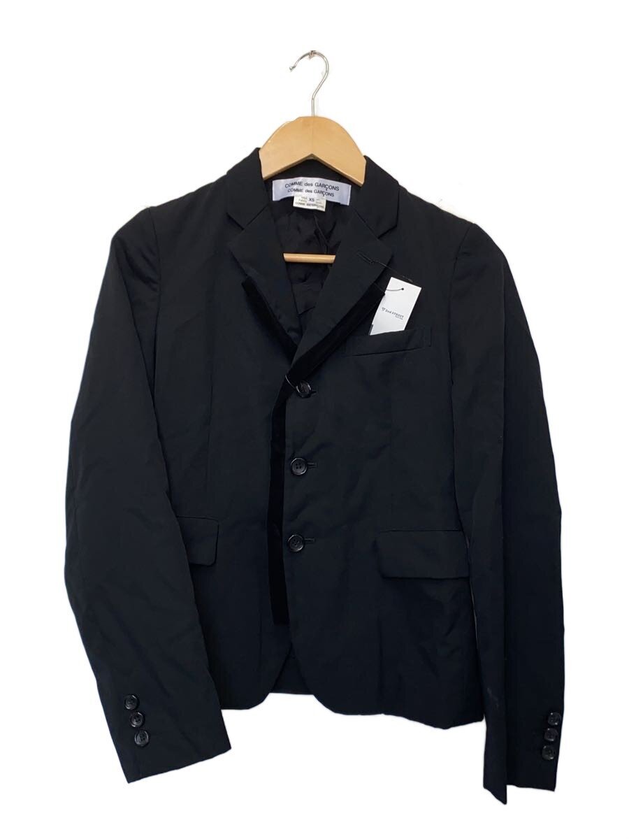 【中古】COMME des GARCONS COMME des GARCONS◆3B仕立て屋ド/天鵞絨うつり変わり/XS/羊毛/BLK/RH-J027//【レディース御召しもの】