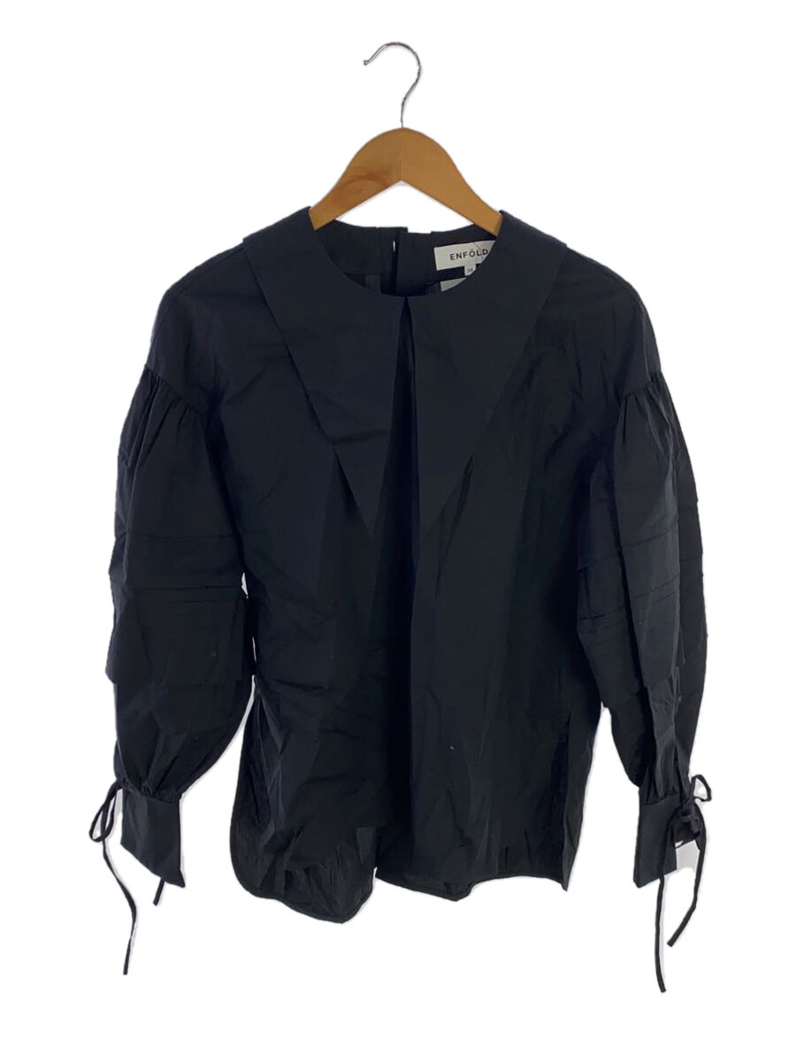 【中古】ENFOLD◆トップ/38/綿織物/BLK/300DS830-2250【レディースお召しもの】