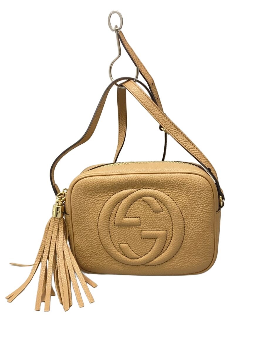 【中古】GUCCI◆スモール・ディスコティック御徒面子_ソーホー/なめし革/BRW【御徒面子】