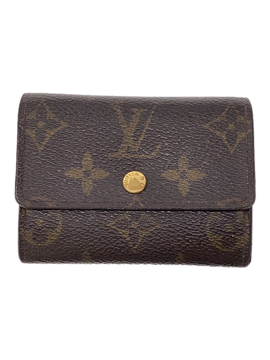 【中古】LOUIS VUITTON◆ポルト・モネ・プラ_モノグラム・キャンバス_BRW/PVC/ブラウン/M61930【服飾雑貨他】｜2ｎｄ STREET 店